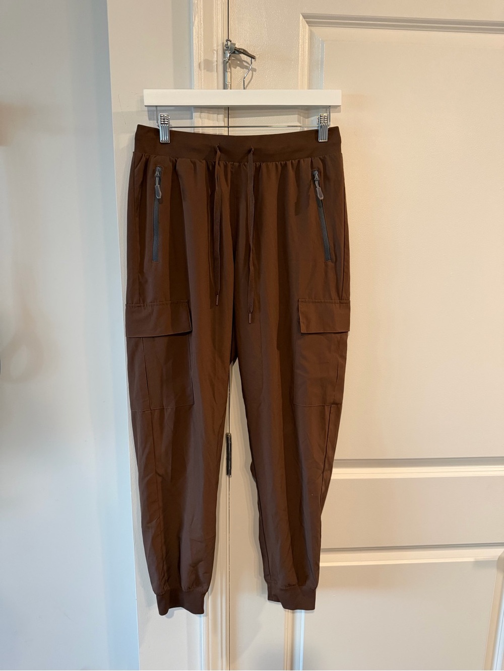 Brown Cargo Jogger Pants